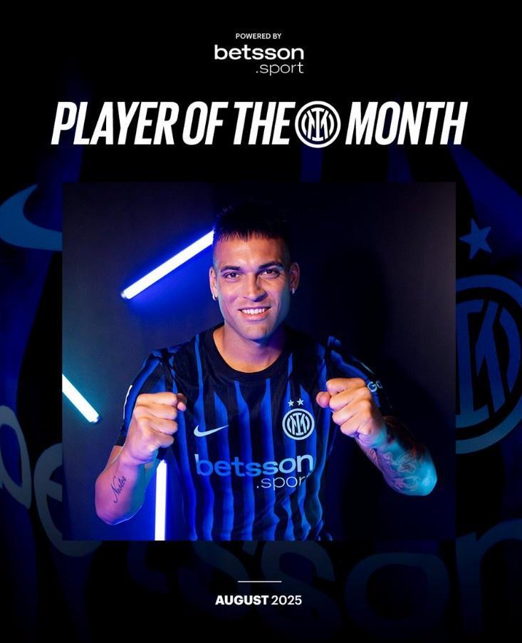 乐鱼app下载-2战1球1助攻，官方：劳塔罗当选国米8月队内最佳球员